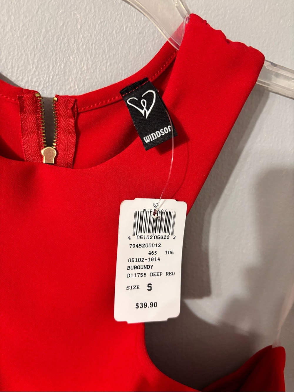 Windsor Red Halter Fit & Flare Mini Dress - Picture 3 of 6